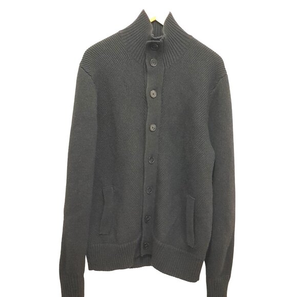 Vtg 90s Joseph Abboud Mens Chunky Wool Blend Size Large Cardigan Grandpa Pockets - Picture 1 of 7